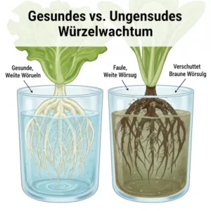 Illustration von gesundem Wurzelwachstum für erfolgreiche Hydroponik System Erfahrungen.