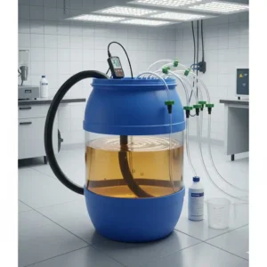 Kontrolle des Nährstofftanks für den tropfbewässerung hydroponik test.