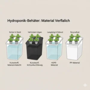 Materialprüfung von Kunststoffboxen für den hydroponik behälter test auf Lichtdurchlässigkeit.