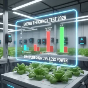 Analyse des reduzierten Energieverbrauchs moderner Pumpensysteme im aktuellen deep water culture test 2026.