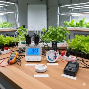 Der Vergleich von digitalen und analogen Modellen im Rahmen eines hydroponik timer test.