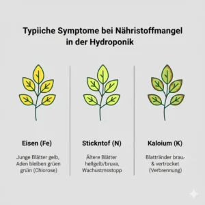 Symptome bei fehlenden Anteilen für beste hydroponik nährstoffe.