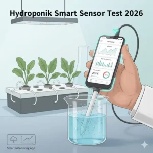 Überwachung der Werte per App-Sensorik im modernen hydroponik nährlösung test 2026.
