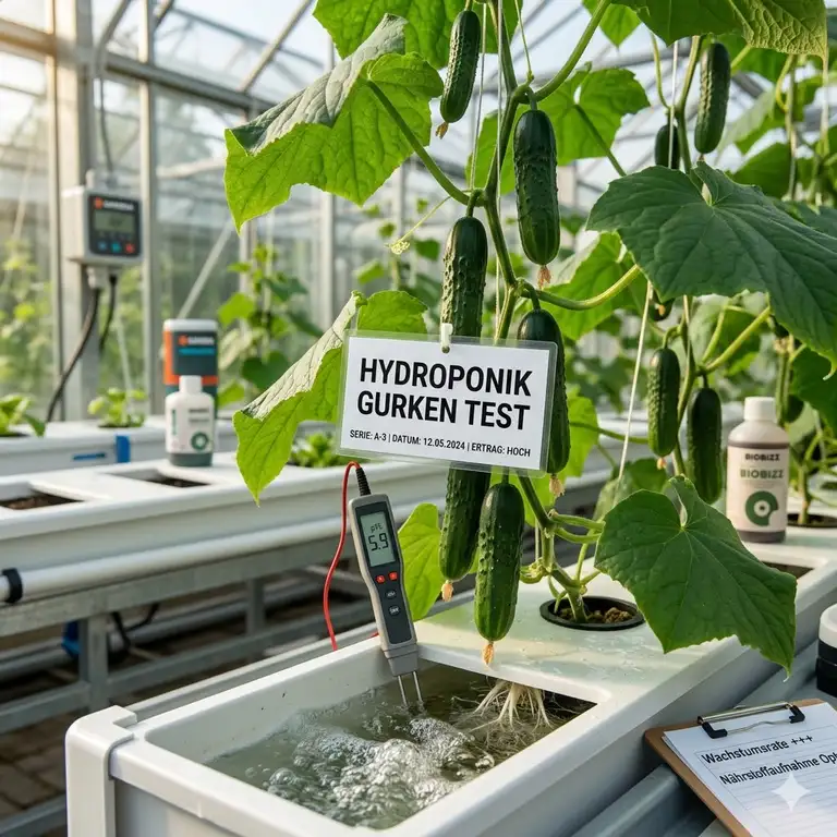 Zusammenfassung: Hydroponik Gurken Test und Ertragsergebnisse