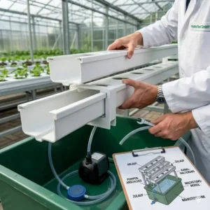 Aufbau eines hydroponischen Gurken-Systems für den Test