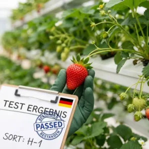 Der Aufbau der Anlage für den hydroponik erdbeeren test im Detail
