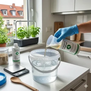 Die richtige Dosierung der Nährstoffe ist entscheidend, um in der Hydroponik Überdüngung vermeiden zu helfen.