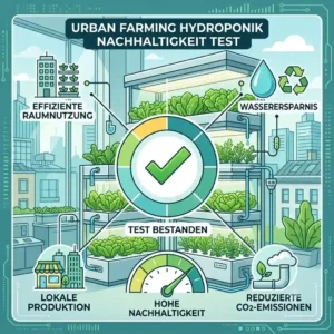 A vertical urban farming layout used as a prime example of a successful hydroponik nachhaltigkeit test in city areas.
